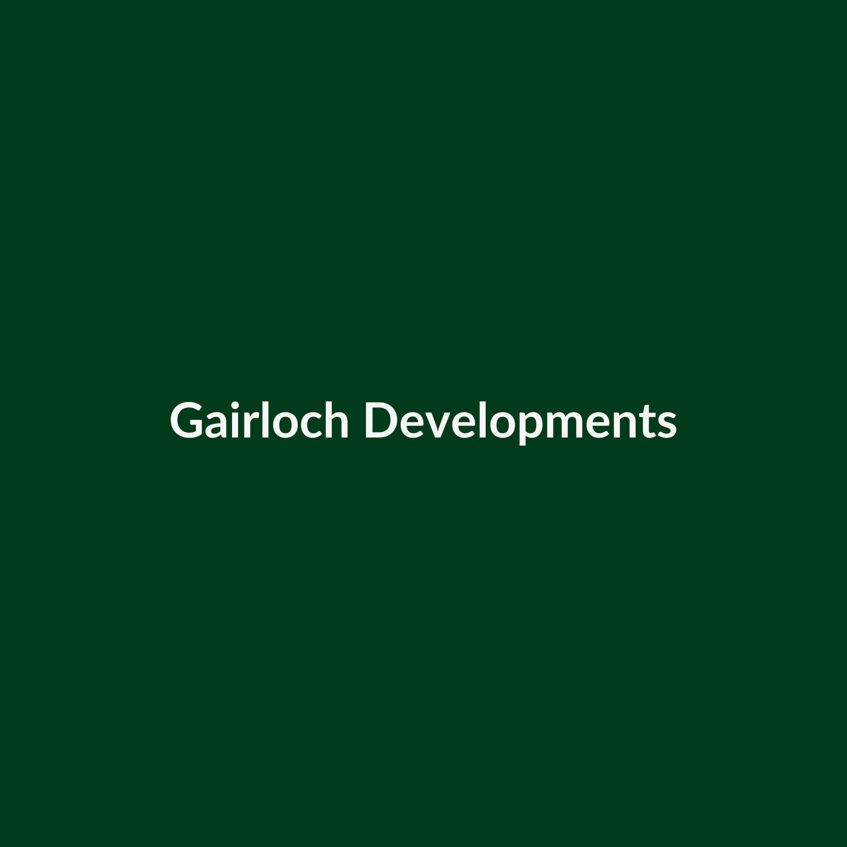Gairloch Developments